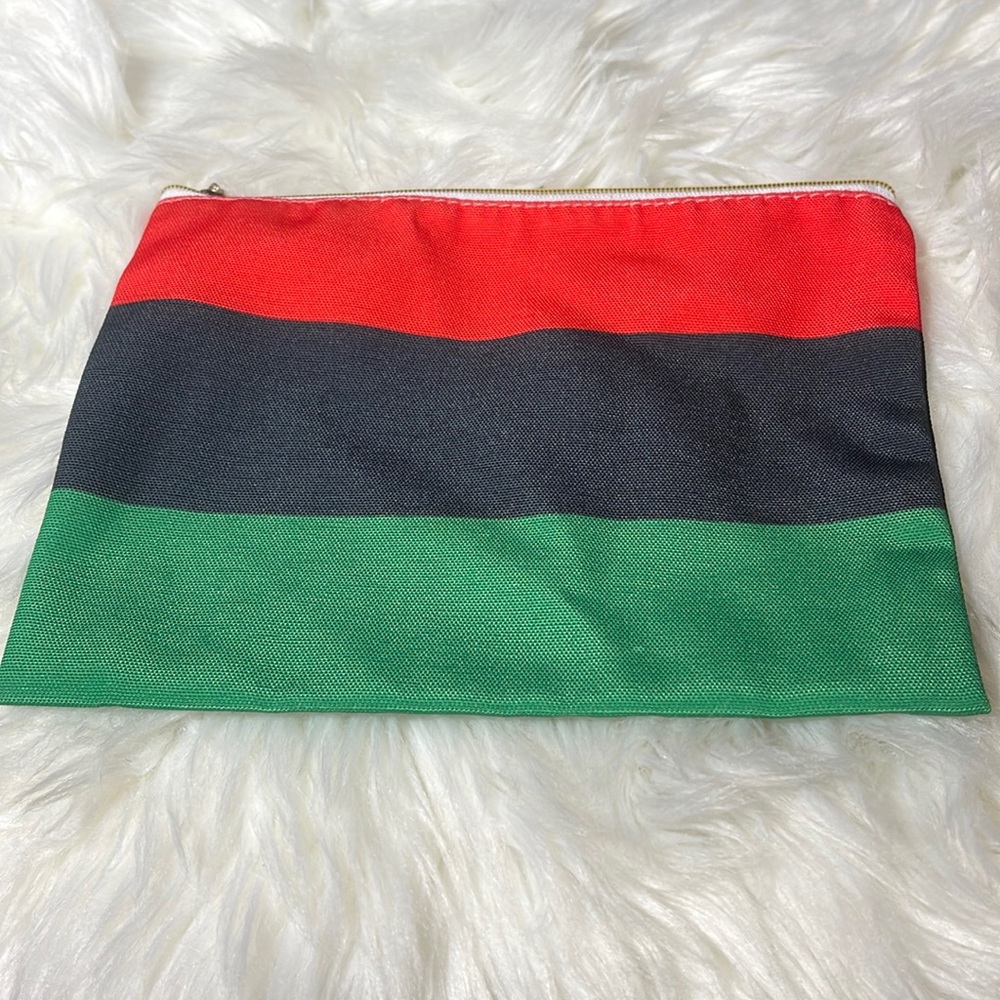 Pan Africa Flag Makeup Bag